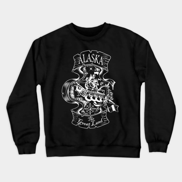 alaska vintage Crewneck Sweatshirt by osvaldoport76